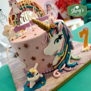 unicorn cake birthday fondant details dasmarinas gen trias trece amadeo silang tanza cavite shengs bakeshop